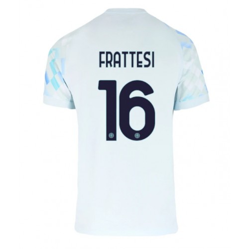 Stroje piłkarskie Inter Milan Davide Frattesi #16 Koszulka Wyjazdowej 2025-26 Krótki Rękaw